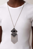 Paparazzi Necklace - Kite Flight - Black