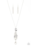 Paparazzi Necklace - Artisan Adobe - Silver Lanyard