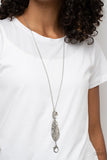 Paparazzi Necklace - Artisan Adobe - Silver Lanyard