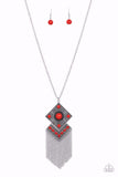Paparazzi Necklace - Kite Flight - Red