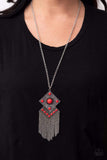 Paparazzi Necklace - Kite Flight - Red