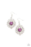 Paparazzi Earring - Crowns Required - Purple