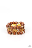 Paparazzi Bracelet - WILD-Mannered - Gold