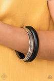 Paparazzi Bracelet - Adventurous Attitude - Black