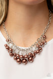 Paparazzi Necklace - Powerhouse Pose - Brown