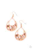 Paparazzi Earring - Regal Recreation - Copper