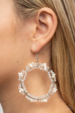 Paparazzi Earring - Ocean Surf - White