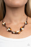 Paparazzi Urban Necklace - Outback Epic - Brown