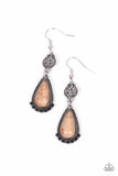 Paparazzi Earring - Montana Mountains - Brown