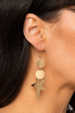 Paparazzi Earring - Star Bizarre - Gold