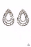 Paparazzi Earring - Take a POWER Stance - Black