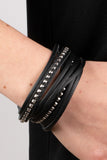 Paparazzi Urban Bracelet - Studded Sensation - Black