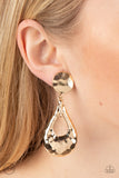 Paparazzi Earring - Metallic Magic - Gold Clip On