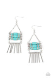 Paparazzi Earring - Tribal Tapestry - Blue