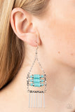 Paparazzi Earring - Tribal Tapestry - Blue