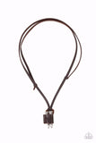 Paparazzi Necklace - On the Lookout - Brown