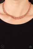 Paparazzi Necklace - Glitter and Gossip - Copper