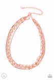 Paparazzi Necklace - Glitter and Gossip - Copper