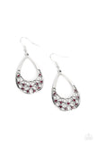 Paparazzi Earring - Terrace Trinket - Purple