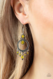 Paparazzi Earring - Palace Politics - Yellow