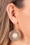 Paparazzi Earring - Vintage Vortex - Gold