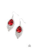 Paparazzi Earring - Glorious Glimmer - Red