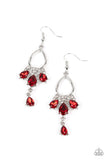 Paparazzi Earring - Coming in Clutch - Red