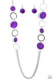 Paparazzi Necklace - Beach Hub - Purple