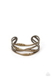 Paparazzi Bracelet - Line It Up - Brass