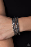 Paparazzi Bracelet - Right on CUBE - Black