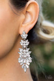 Paparazzi Earring - Frozen Fairytale - White