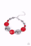 Paparazzi Bracelet - Oasis Orchard - Red