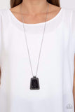 Paparazzi Necklace - Private Plateau - Black