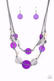 Paparazzi Necklace - Barefoot Beaches - Purple