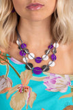 Paparazzi Necklace - Barefoot Beaches - Purple