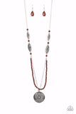 Paparazzi Necklace - Garden of Grace - Brown