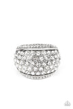 Paparazzi Ring - Running OFF SPARKLE - White