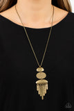 Paparazzi Necklace - After the ARTIFACT - Brass