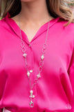 Paparazzi Necklace - Creative Couture - White Lanyard