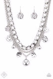 Paparazzi Necklace - Industrial Noise - White