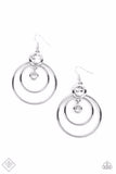Paparazzi Earring - Dapperly Deluxe - White
