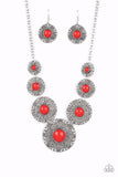 Paparazzi Necklace - Garden Glade - Red