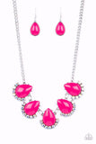 Paparazzi Necklace - Ethereal Exaggerations - Pink