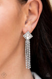 Paparazzi Earring - Seasonal Sparkle - White