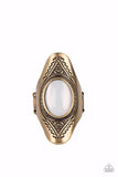 Paparazzi Necklace - Pyramid Passage - Brass