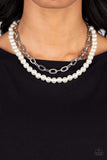 Paparazzi Necklace - Suburban Yacht Club - White