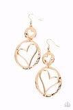 Paparazzi Earring - Enchanting Echo - Gold