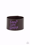 Paparazzi Bracelet - Simply Stunning - Purple
