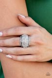 Paparazzi Ring - Running OFF SPARKLE - White