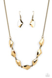 Paparazzi Necklace - Raw Rapture - Brass